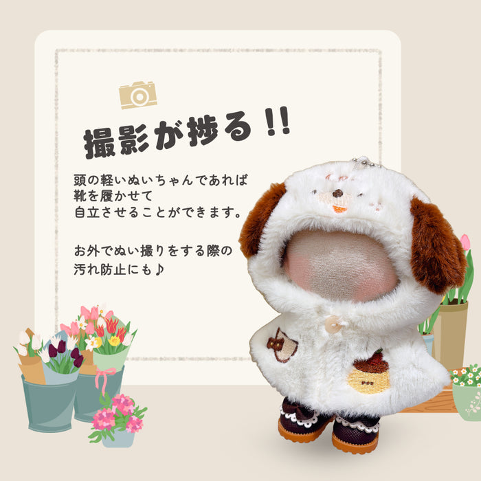 ぬい服 レトロなおくつ マジックテープタイプ 10cm 靴 小物