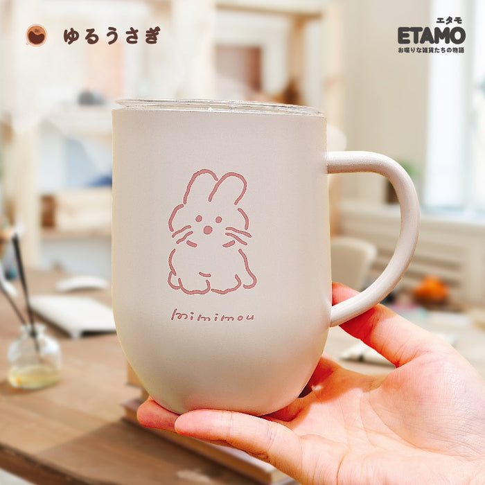 保冷 保温 蓋付き ステンレス マグカップ 320ml ウサギ シマエナガ イヌ ネコ