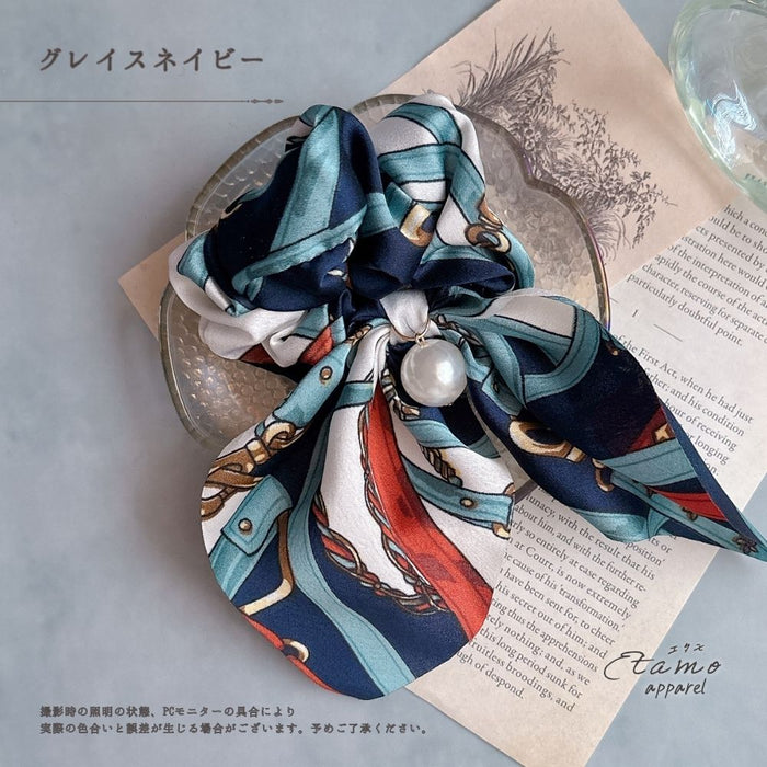 スカーフアレンジ風 シュシュ