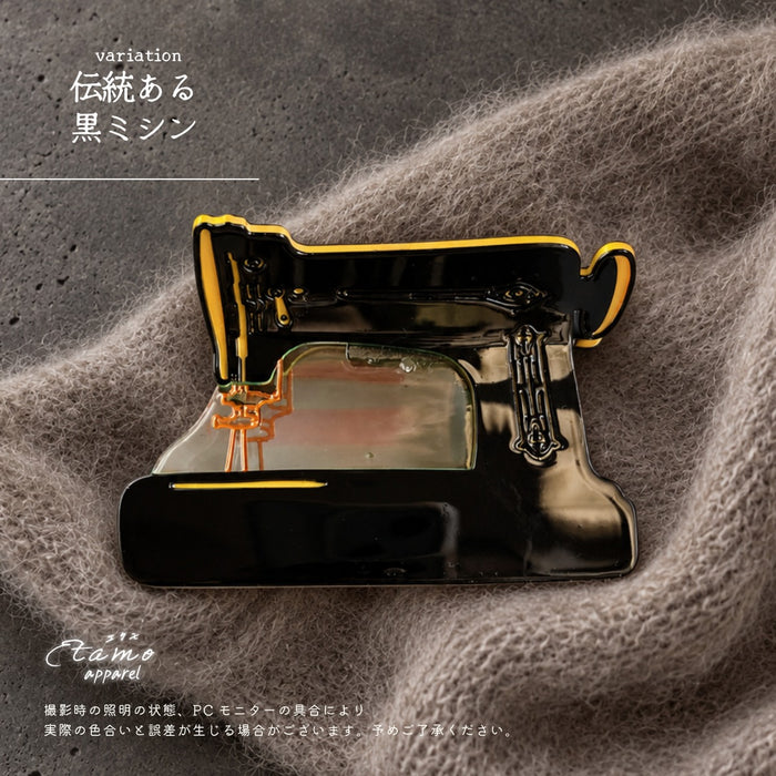 ヘアクリップ バンス クロワッサン ミシン 車
