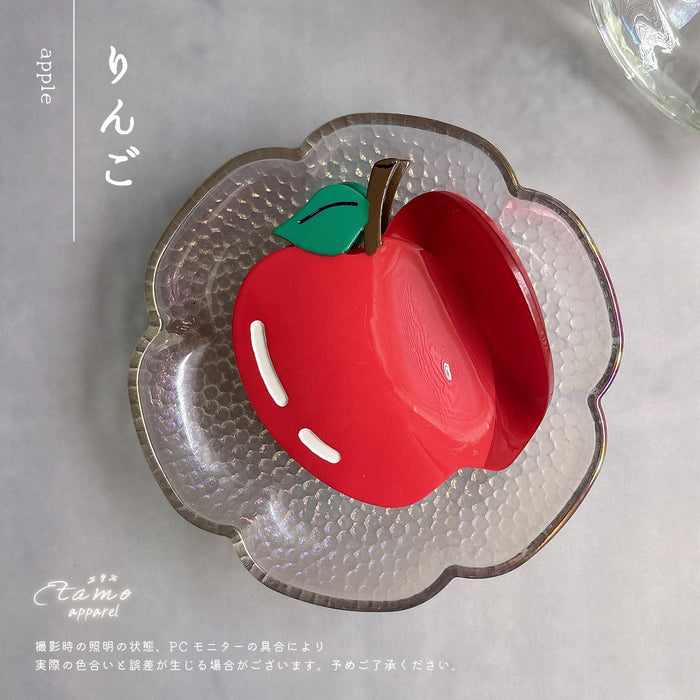 農作物 ヘアクリップ バンス 野菜 果物 トマト ナス ピーマン りんご 桃 稲穂
