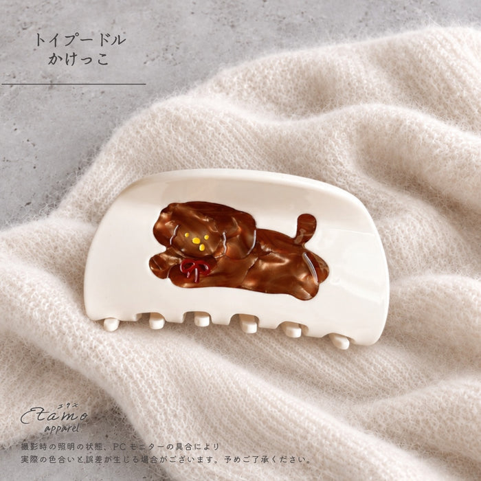 ヘアクリップ バンス 犬 トイプードル