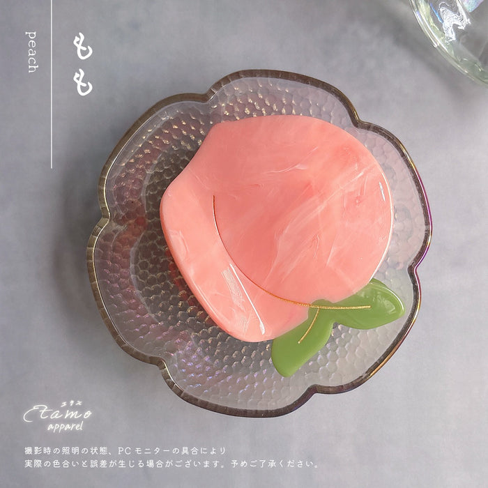 農作物 ヘアクリップ バンス 野菜 果物 トマト ナス ピーマン りんご 桃 稲穂