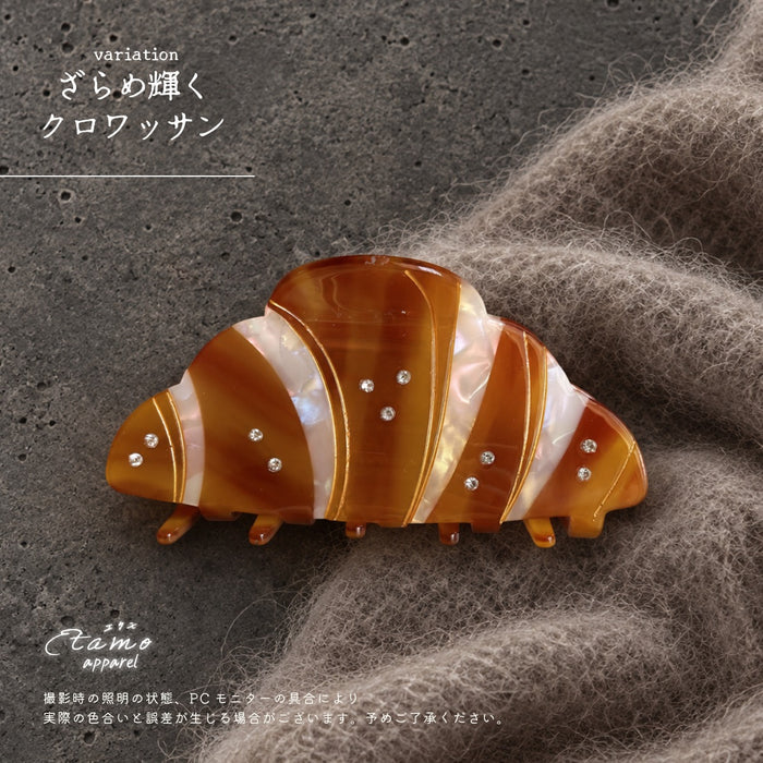 ヘアクリップ バンス クロワッサン ミシン 車
