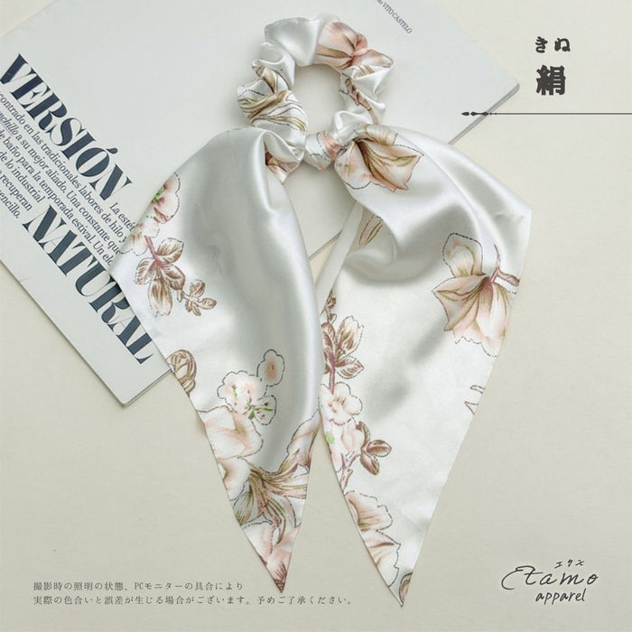 シュシュ リボン 花結び