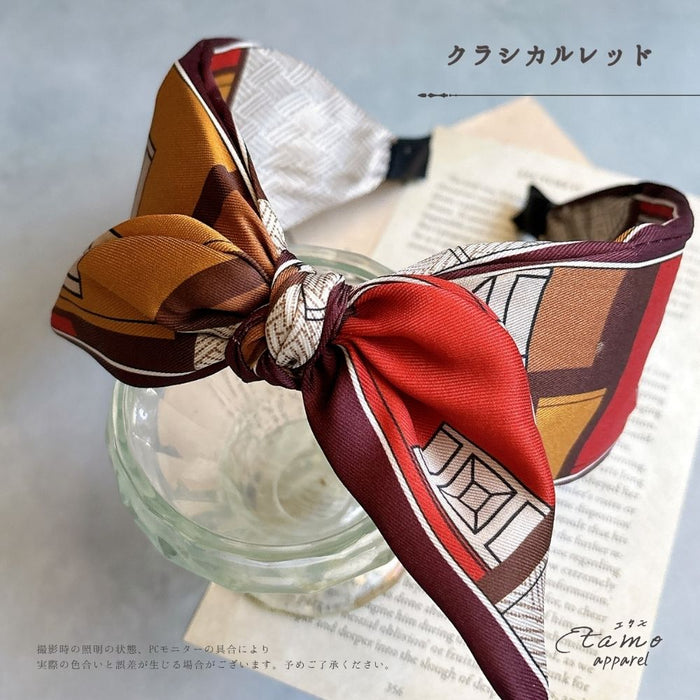 カチューシャ スカーフ風