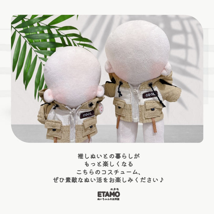 ぬい服 15cm 13cm パーカー レッド オリーブ ベージュ シルバー