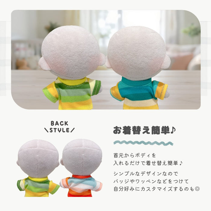 ぬい服 10cm トップス Tシャツ ボーダー