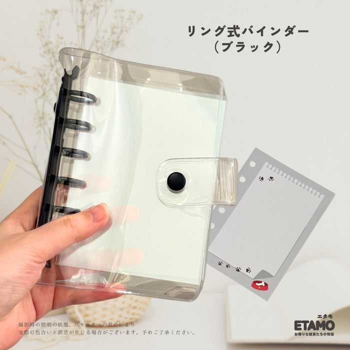 シール帳 クリア バインダー ピンク オレンジ グリーン ブルー パープル ブラック
