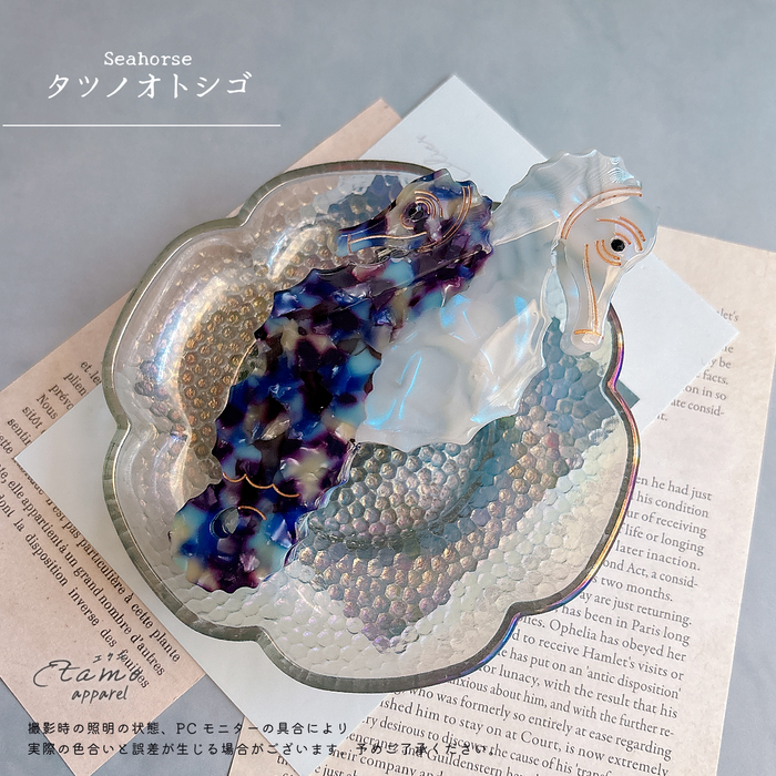海の生き物 ヘアクリップ クジラ イルカ サメ クラゲ カメ カニ エビ ペンギン マンボウ
