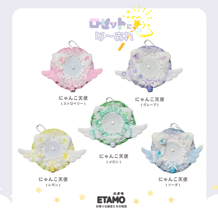 缶バッジ ロゼット キーチェーン 7 にゃんこ天使