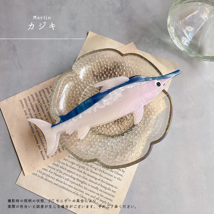 海の生き物 ヘアクリップ バンス クジラ イルカ サメ クラゲ カメ カニ エビ ペンギン マンボウ