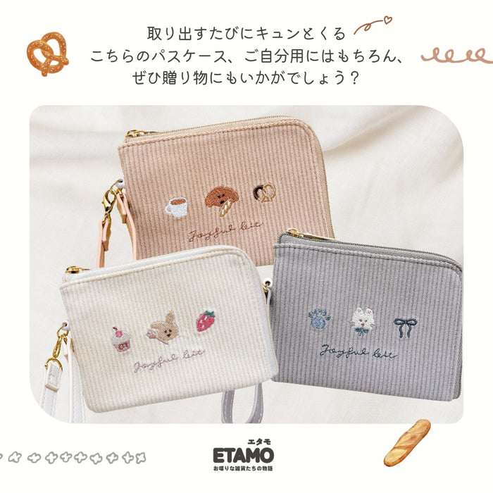 パスケース リール付き 犬 猫 うさぎ