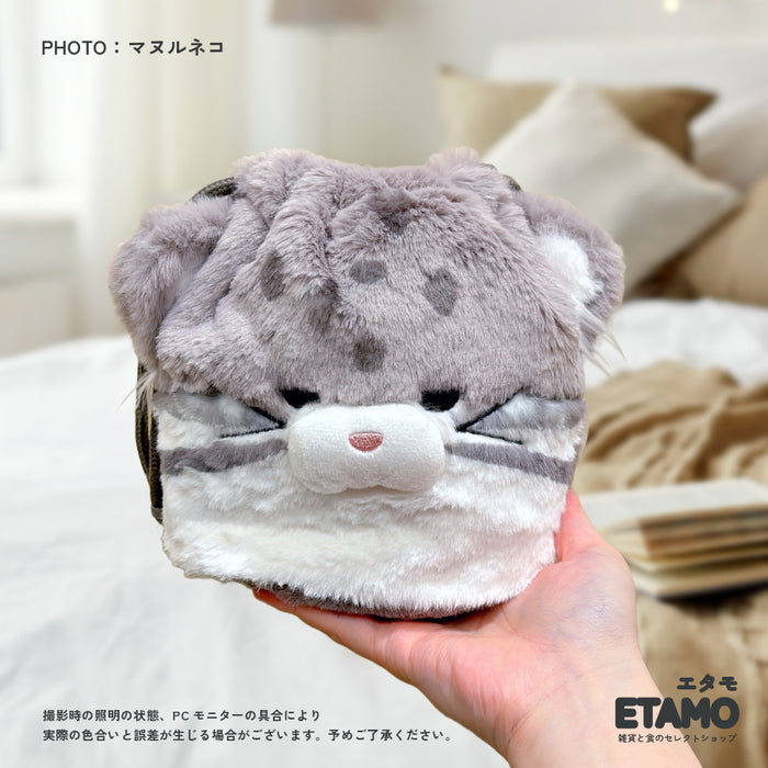 レアアニマル ぬいぐるみ 巾着 ポーチ ハシビロコウ マヌルネコ ウォンバット フェネック