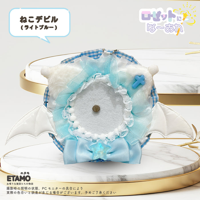 缶バッジ ロゼット キーチェーン 1 ねこデビル