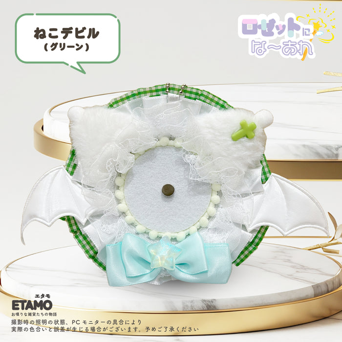 缶バッジ ロゼット キーチェーン 1 ねこデビル