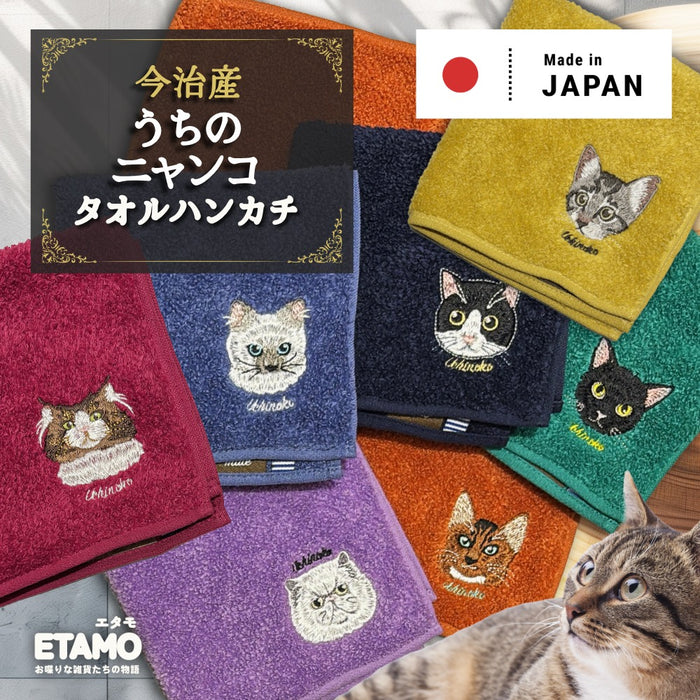 今治 タオルハンカチ 猫 サバトラ 黒猫 ハチワレ ラグドール ペルシャ ソマリ