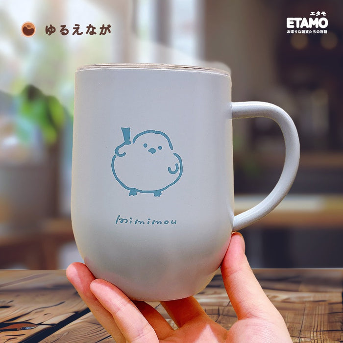 保冷 保温 蓋付き ステンレス マグカップ 320ml ウサギ シマエナガ イヌ ネコ