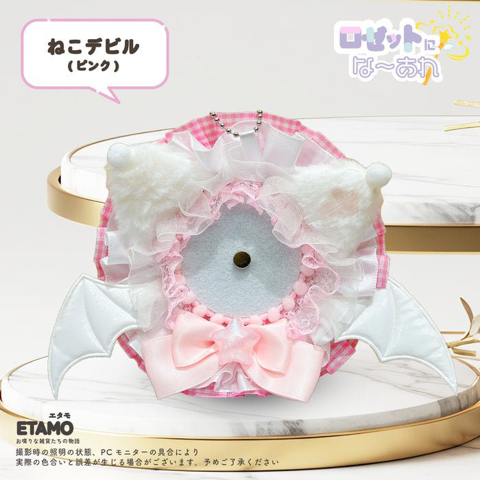 缶バッジ ロゼット キーチェーン 1 ねこデビル