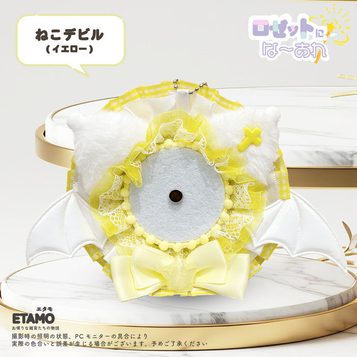缶バッジ ロゼット キーチェーン 1 ねこデビル