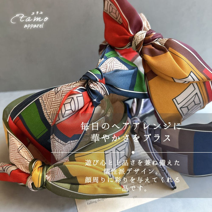 カチューシャ スカーフ風