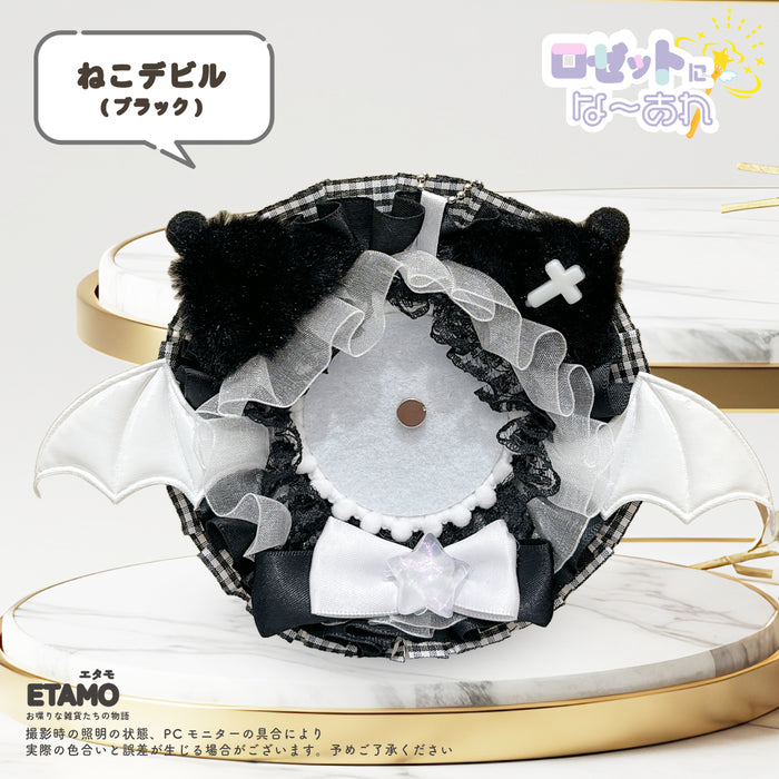 缶バッジ ロゼット キーチェーン 1 ねこデビル
