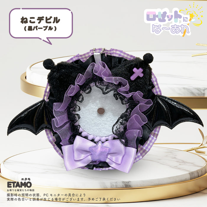 缶バッジ ロゼット キーチェーン 1 ねこデビル