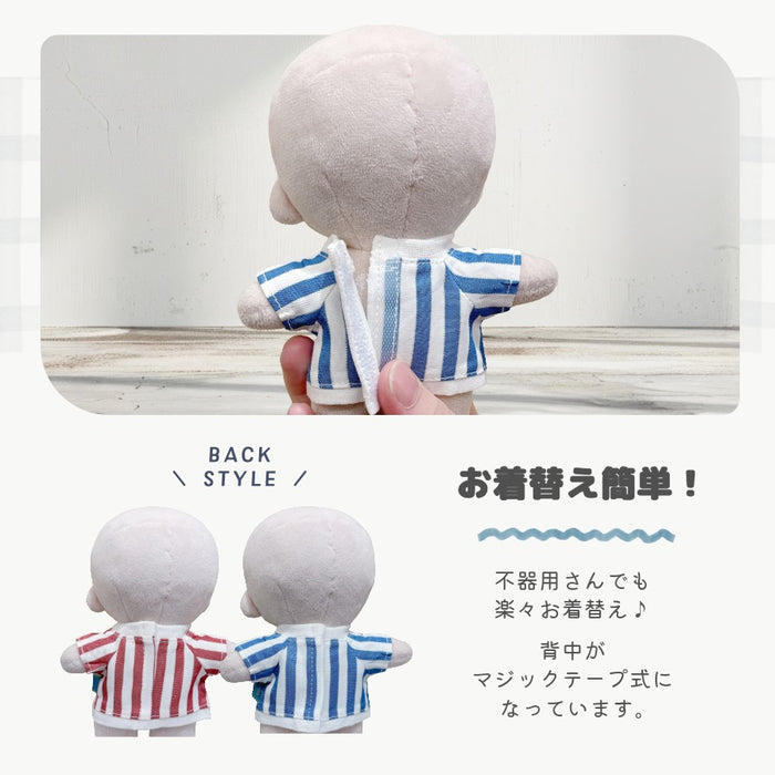 ぬい服 15cm サッカーなコスチューム トップス
