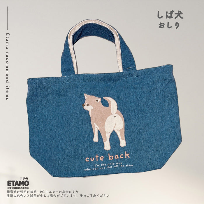 犬 ミニ トートバッグ ファスナー付き