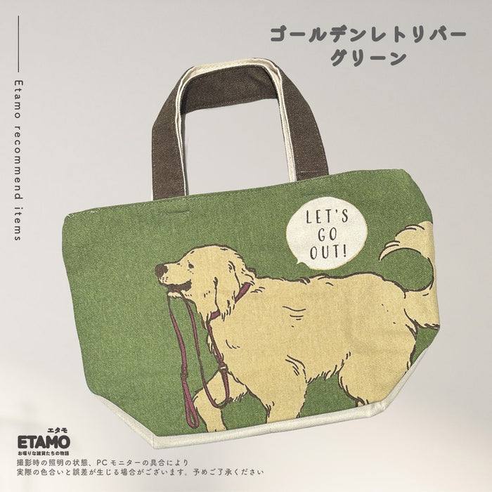犬 ミニ トートバッグ ファスナー付き