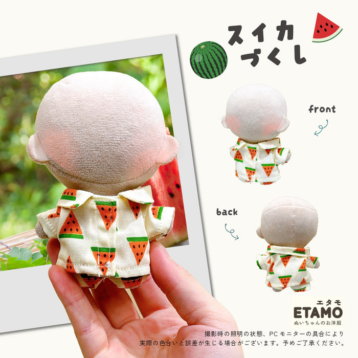 ぬい服 10cm すやすや パジャマ アヒル バナナ キウイ スイカ パイン ピーチ オレンジ ストロベリー
