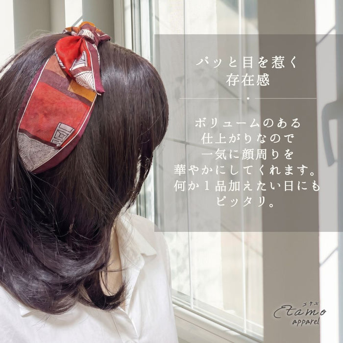 カチューシャ スカーフ風