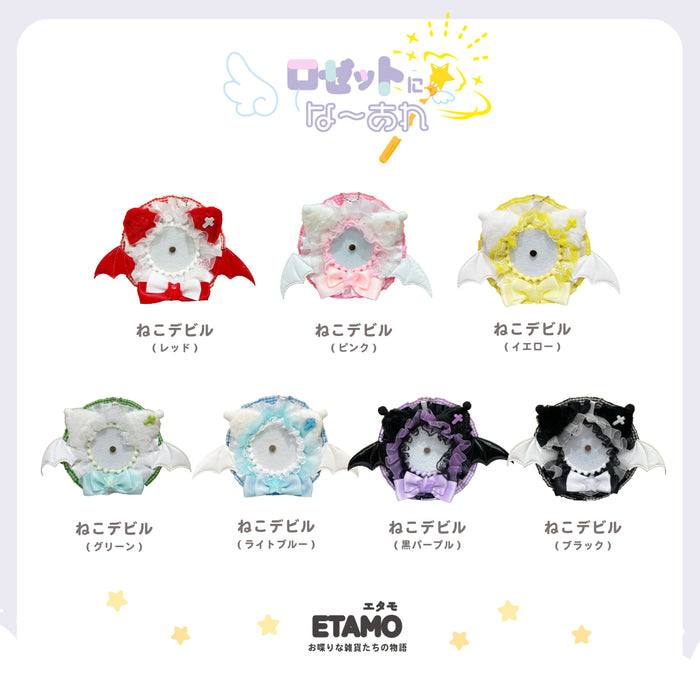 缶バッジ ロゼット キーチェーン 1 ねこデビル