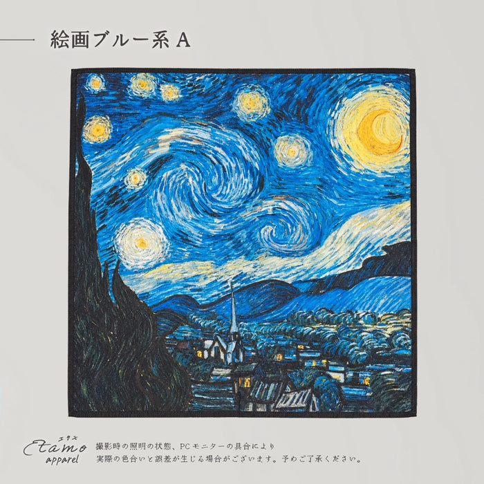スカーフ 絵画柄