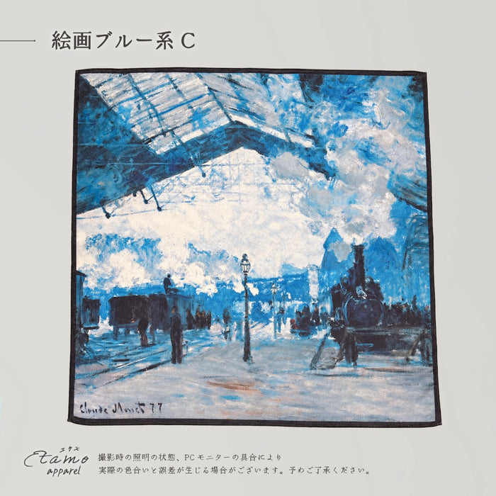スカーフ 絵画柄
