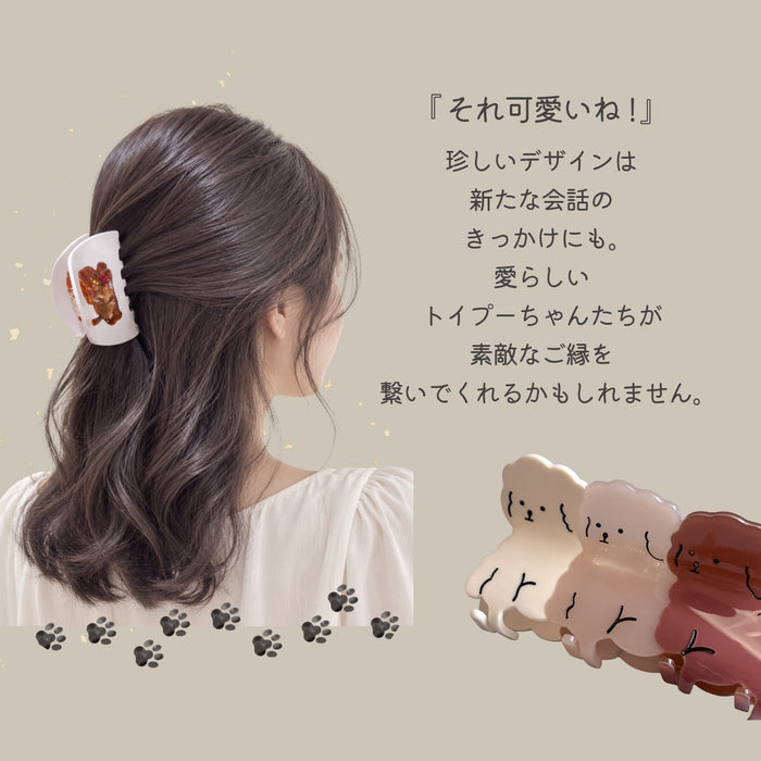 ヘアクリップ バンス 犬 トイプードル