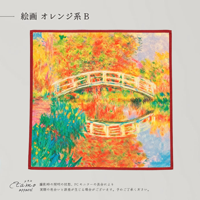 スカーフ 絵画柄