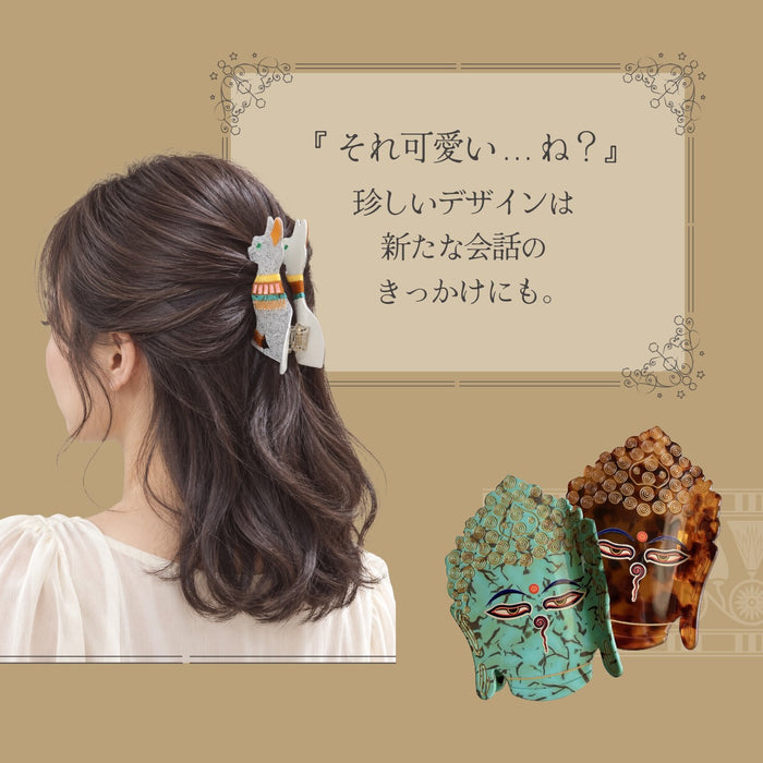 ヘアクリップ バンス 神聖 バステト ツタンカーメン 大仏