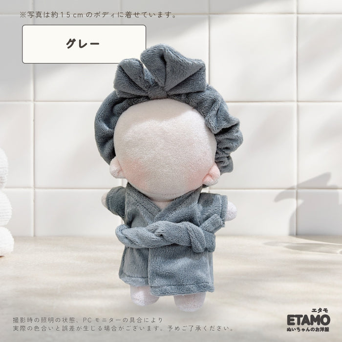 ぬい服 15cm バスローブ ヘアバンド