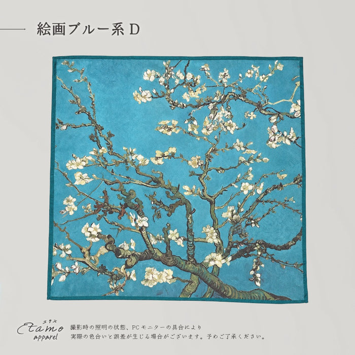 スカーフ 絵画柄