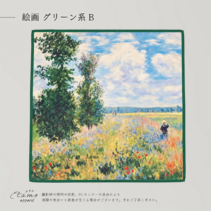 スカーフ 絵画柄