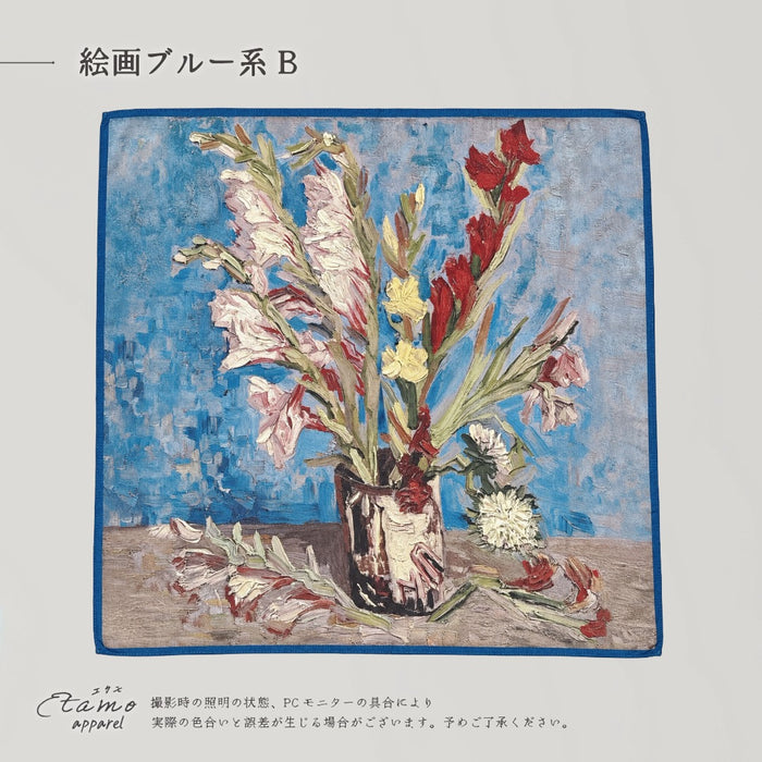 スカーフ 絵画柄