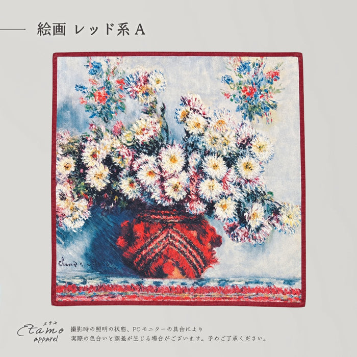 スカーフ 絵画柄
