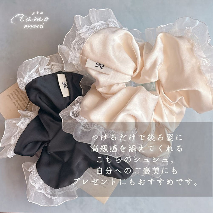 メロウ シュシュ ブラック ホワイト
