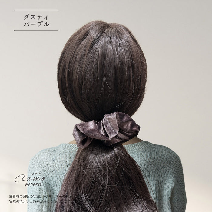 シュシュ ベロア ブラック ベージュ ブルー グリーン レッド