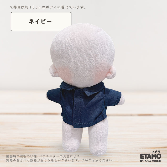 ぬい服 15cm 13cm 前開き シャツ トップス