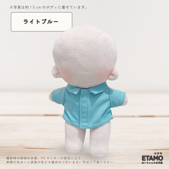 ぬい服 15cm 13cm 前開き シャツ トップス