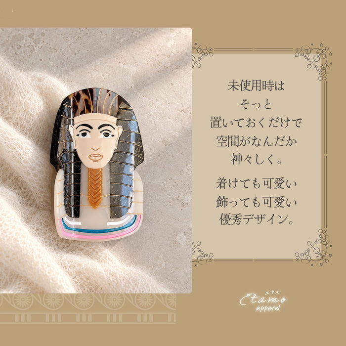 ヘアクリップ バンス 神聖 バステト ツタンカーメン 大仏