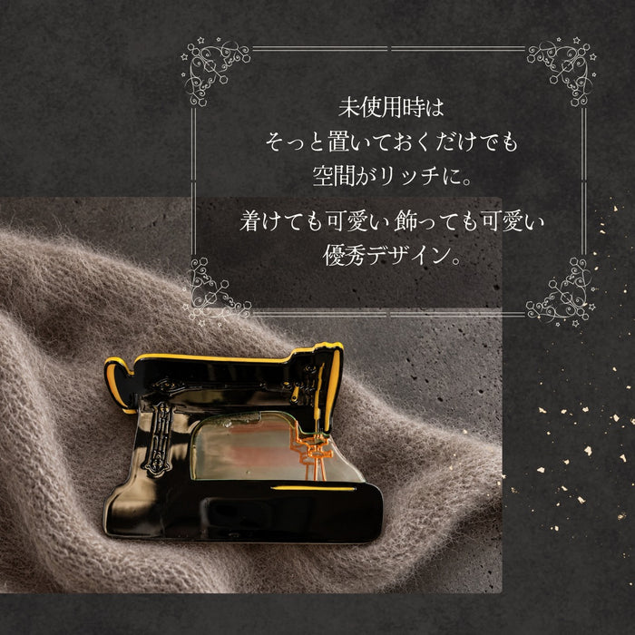 ヘアクリップ バンス クロワッサン ミシン 車