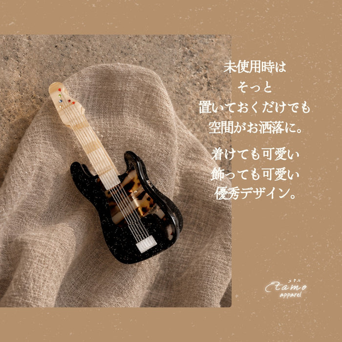 ヘアクリップ バンス ミュージシャン 楽器 ギター サックス カセット